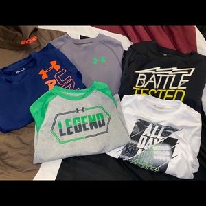 Under Armour boys 6 shirts